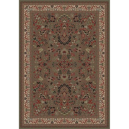 CONCORD GLOBAL 3 ft. 11 in. x 5 ft. 7 in. Persian Classics Sarouk - Green 20954